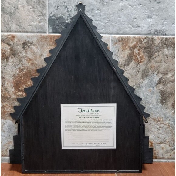 Byers Choice Wooden Advent Calendar 2003 24 Numbered Doors - Picture 2 of 16